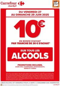 Prospectus Carrefour Market BOURBONNE LES BAINS : CE WEEK-END, OPERATION BON D’ACHAT SUR L’ALCOOL