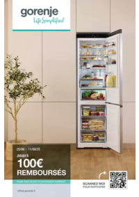 Prospectus Boulanger Jaux : OFFRE Gorenje: jusqu'à 100€ remboursés !