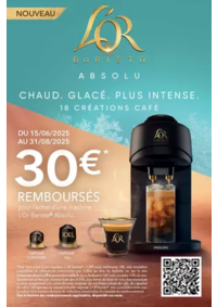 Prospectus Connexion MARCONNE : 30€ remboursés pour l'achat d'une machine L'Or Barista Absolu