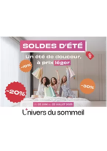 Prospectus L'univers du sommeil : SOLDES D'ETE