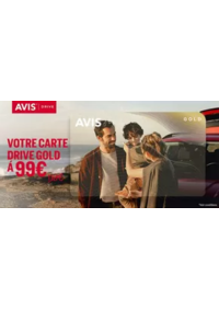 Prospectus AVIS - Antony - Ville : Durée limitée : Avis Drive Gold est à 99 €