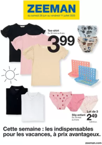 Prospectus Zeeman Calais Carrefour : Cette semaine : les indispensables pour les vacances, à prix avantageux