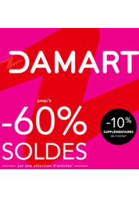 Prospectus Damart TOURS : SOLDES jusqu’à -60% sur une sélection d’articles
