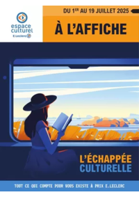 Prospectus Espace culturel E.Leclerc MONTBELIARD : E.Leclerc Espace Culturel SELECTION ÉTÉ