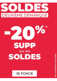 Prospectus Dégriff'Stock NIMES : Deuxième démarque soldes Jusqu'à -20%