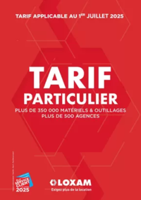 Prospectus Loxam DOUAI : Tarifs particuliers