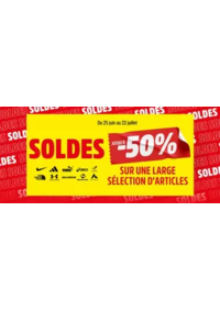 Prospectus Intersport FLERS EN ESCREBIEUX : SOLDES jusqu'à -50 %