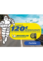 Promos et remises  : Jusqu'à 120€ remboursés* pour l'achat de 4 pneus MICHELIN