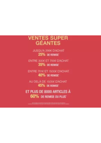 Prospectus MAUBOUSSIN SERRIS : VENTES SUPER GÉANTES