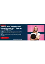 Promos et remises  : Jusqu'à 160 € offerts + votre cotisation Sobrio à 1 € par an pendant 2 ans