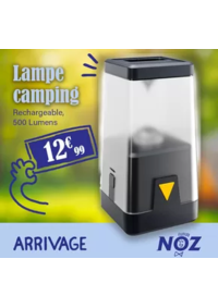 Prospectus Noz Saint Soupplets : ARRIVAGE Lampe camping