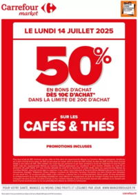 Prospectus Carrefour Drive Bourg-la-Reine : OPÉRATION BONS D’ACHAT SUR LES CAFÉS & THÉS