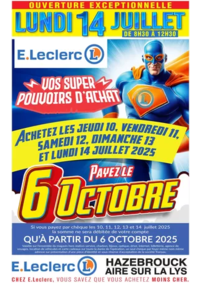 Prospectus E.Leclerc HAZEBROUCK : Tract mag 07 au 13 juillet