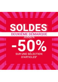 Prospectus Courir VALENCIENNES : Deuxième démarque soldes Jusqu'à -50%