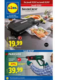 Prospectus Lidl LUNERAY : Chez Lidl, profitez d'équipements fiables pour cuisiner vos repas préférés !