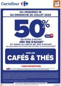 Prospectus Carrefour CHARENTON LE PONT : OPERATION BON D’ACHAT SUR LES CAFES & THES