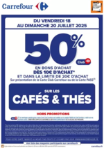Prospectus Carrefour : OPERATION BON D’ACHAT SUR LES CAFES & THES