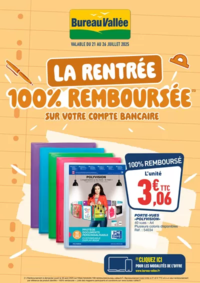Prospectus Bureau Vallée - Boulogne Sur Mer : 100% REMBOURSÉ SUR VOTRE COMPTE BANCAIRE