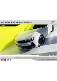Prospectus Distributeur OPEL AUTO ZI NORD SA LIMOGES : Opel Astra et Astra Sports Tourer