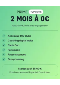 Prospectus Keep CoolLYON : 2 MOIS À 0€