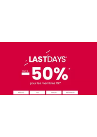 Prospectus Okaïdi ARCUEIL : Last days jusqu'à -50%