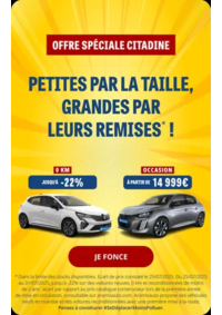 Prospectus Aramis Metz : Offre spéciale citadine