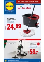 Prospectus Lidl : Découvrez une sélection de produits de sport, ménage et ameublement en supermarché Lidl !