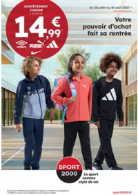 Prospectus Sport 2000 UZES : Votre pouvoir d’achat fait sa rentrée