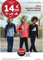 Prospectus Sport 2000 : Votre pouvoir d’achat fait sa rentrée