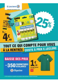 Prospectus E.Leclerc LANGON : RENTREE DES CLASSES