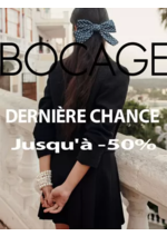 Prospectus Bocage : DERNIÈRE CHANCE Jusqu'à -50%