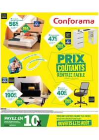 Prospectus Conforama TREVENANS : Prix coutants