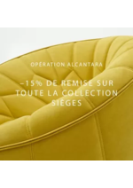 Promos et remises  : Profitez de -15% sur nos sièges tapissés en Alcantara