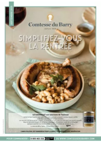 Prospectus Comtesse du Barry Lyon : SEPTEMBRE 2025