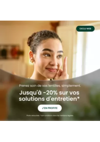 Prospectus Général d'Optique BRETIGNY SUR ORGE : Jusqu'à -20% sur une sélection de solutions d'entretien"