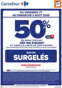 Prospectus Carrefour BARENTIN : OPÉRATION BON D’ACHAT SUR LES SURGELES