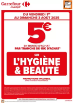 Promos et remises  : OPÉRATION BON D’ACHAT SUR HYGIÈNE BEAUTÉ