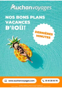 Prospectus Auchan Supermarché Launaguet : Auchan voyages : bons plans vacances d'août !