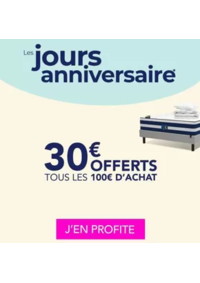 Prospectus La Compagnie du Lit Annecy : Les jours Anniversaire