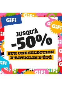 Prospectus Gifi : OFFRE VIP : jusqu'à -50% sur une sélection d'articles d'été !