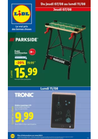 Prospectus Lidl MARMANDE : Profitez de fournitures scolaires, jeux, accesoires, et équipements de sport !