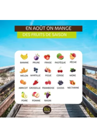 Prospectus Biomonde Segré : Aout fruits & legumes