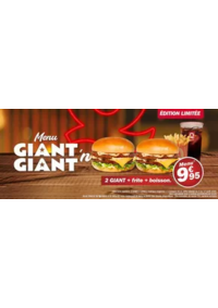 Prospectus Quick FLINS : Menu Giant’N Giant