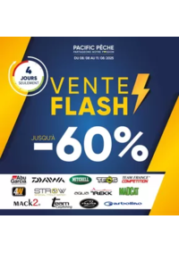 Prospectus Pacific Pêche NANCY - VANDOEUVRE-LES-NANCY : Jusqu'à -60% sur une sélection de grandes marques .Disponible en magasin et sur le web !