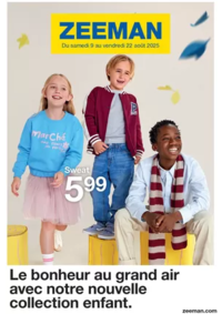 Prospectus Zeeman Amiens : Le bonheur au grand air avec notre nouvelle collection enfant.