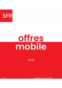 Prospectus SFR Paris 2e Arrondissement : Offres mobile