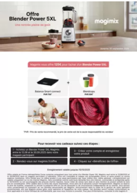Prospectus Copra COUTOUVRE : MAGIMIX VOUS OFFRE JUSQU'A 125€ DE CADEAUX