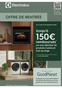 Prospectus Boulanger Cesson : OFFRE Electrolux : jusqu'à 150€ remboursés !