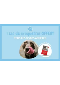 Prospectus Médor et Compagnie Couzeix : 9 sacs de croquettes ou de litière achetés, le 10ème offert
