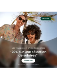 Prospectus Général d'Optique SAINT MARCEL : -20% sur une sélection de solaire